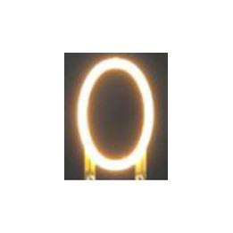Chiffre 0 en led filament rigide ( blanc chaud )