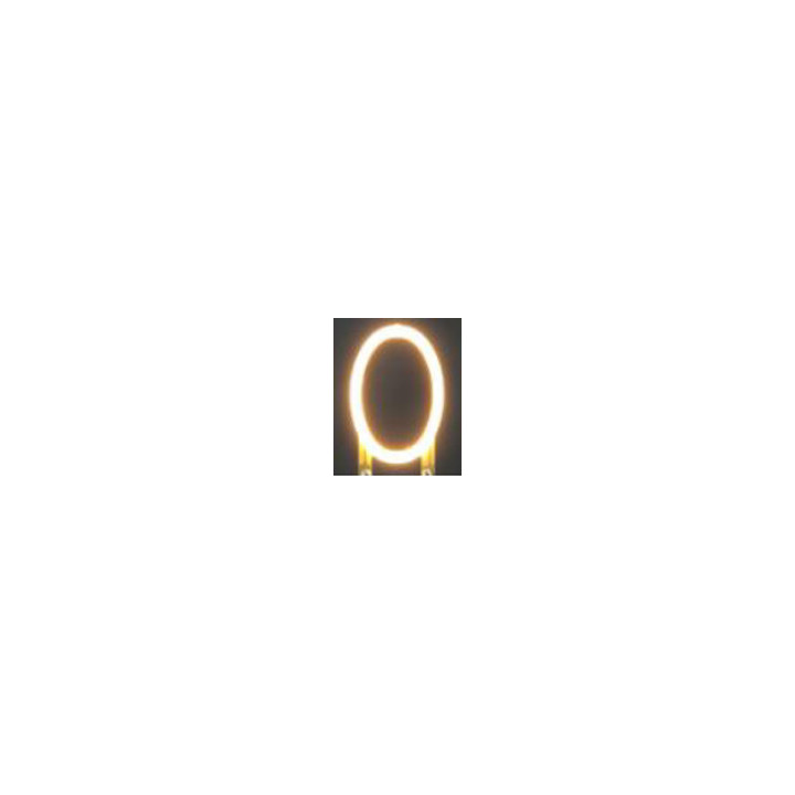 Chiffre 0 en led filament rigide ( blanc chaud )