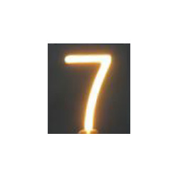 Chiffre 7 en led filament rigide ( blanc chaud )