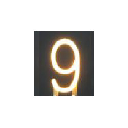 Chiffre 9 en led filament rigide ( blanc chaud )