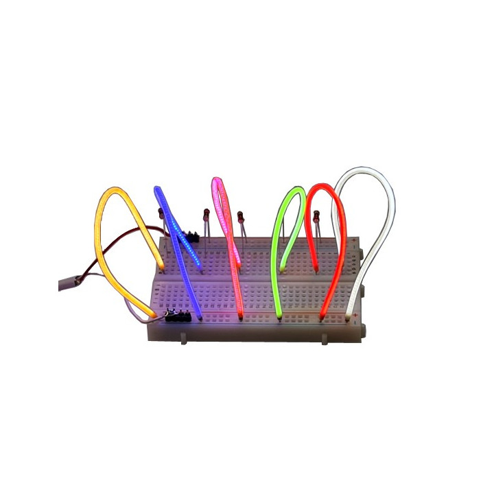 Exemple d'utilisation des filaments leds flexibles 13 cm