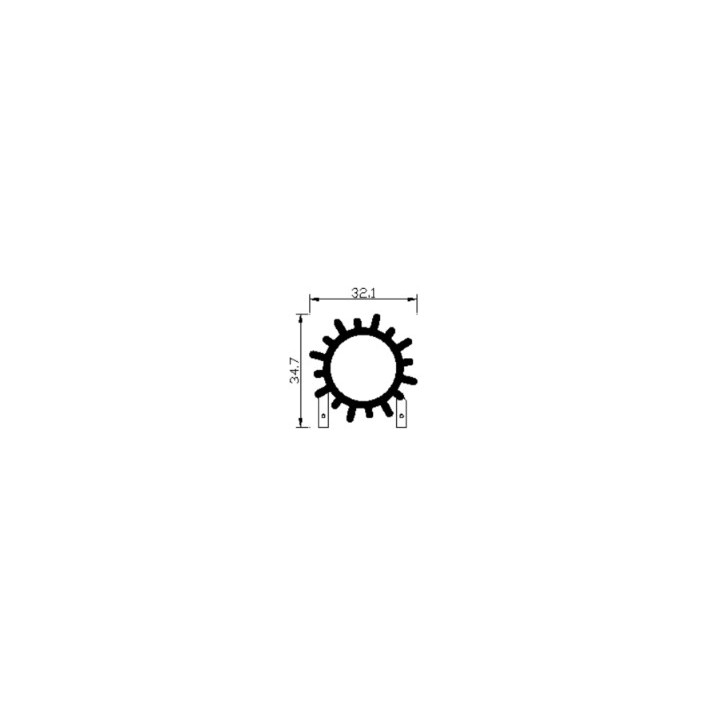 Dimensions du tournesol led filament rigide ( blanc chaud )