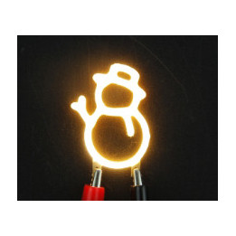 Bonhomme de neige led filament rigide ( blanc chaud )