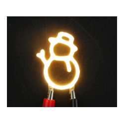 Bonhomme de neige led filament rigide ( blanc chaud )