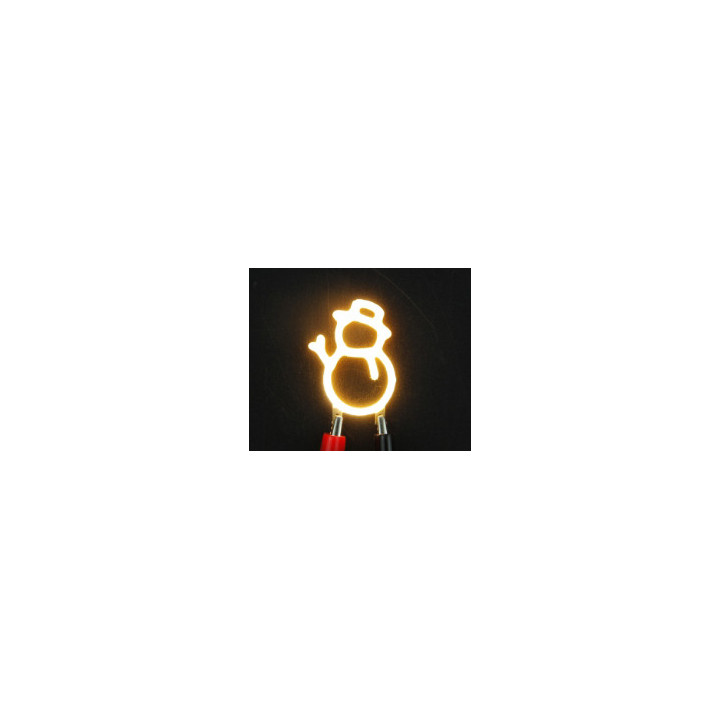 Bonhomme de neige led filament rigide ( blanc chaud )