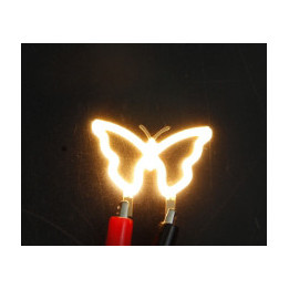 Papillon led filament rigide ( blanc chaud )