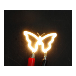 Papillon led filament rigide ( blanc chaud )