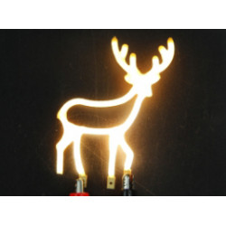 Cerf led filament rigide ( blanc chaud )