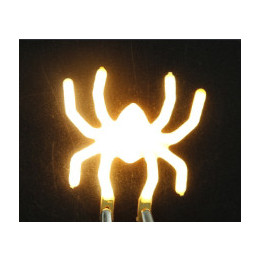 Araignée en led filament rigide ( blanc chaud )
