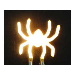 Araignée en led filament rigide ( blanc chaud )