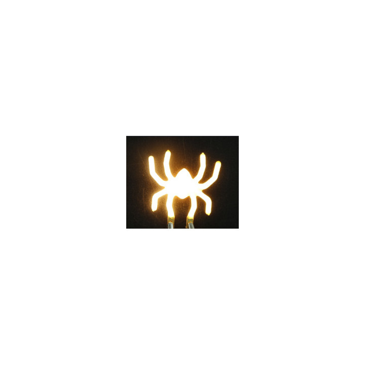 Araignée en led filament rigide ( blanc chaud )