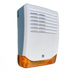 Sirène extérieure métal auto-alimentée avec flash