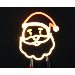 Père Noël décoratif lumineux en led filament rigide ( bicolore )
