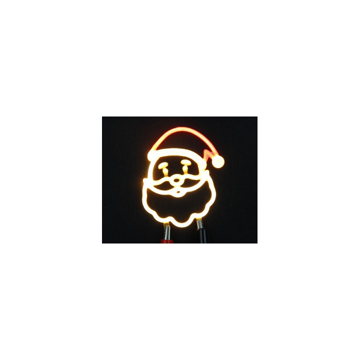 Père Noël décoratif lumineux en led filament rigide ( bicolore )