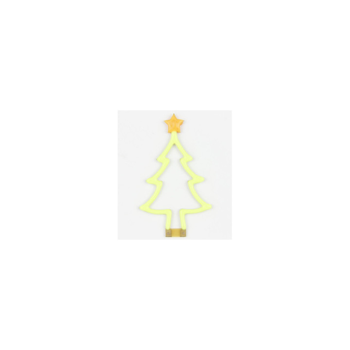 Sapin de Noël en led filament rigide ( vert et blanc chaud )