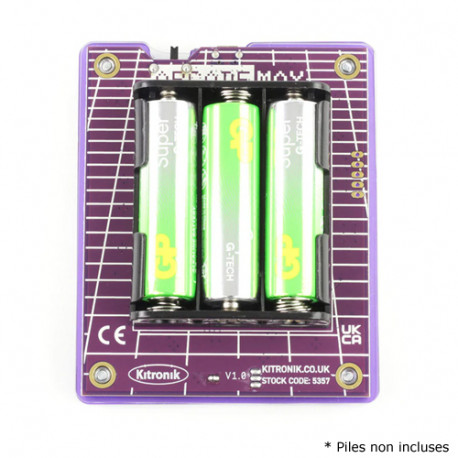 Vue de dessous de la console ARCADE Max pour MakeCode Arcade Vue de dessous de la console ARCADE Max pour MakeCode Arcade