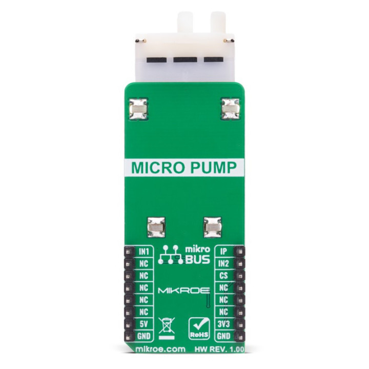 Vue arrière Module Micro Pump Click MIKROE-6529