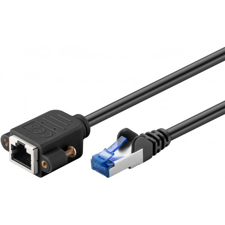 Rallonge RJ45 CAT6 fixation encastrée (1m) Rallonge RJ45 CAT6 fixation encastrée (1m)