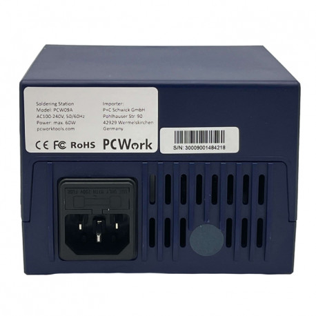 Protection par fusible de la station à souder numérique ESD 60 W PCW09A Protection par fusible de la station à souder numérique ESD 60 W PCW09A