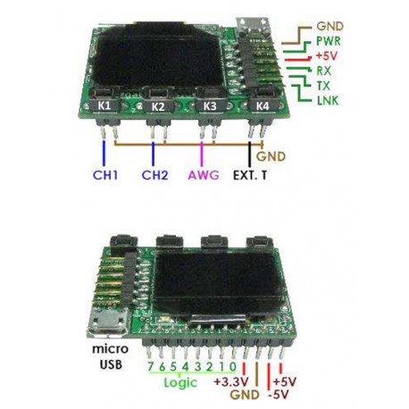Brochages de loscilloscope OEM miniature Xprotolab Brochages de loscilloscope OEM miniature Xprotolab