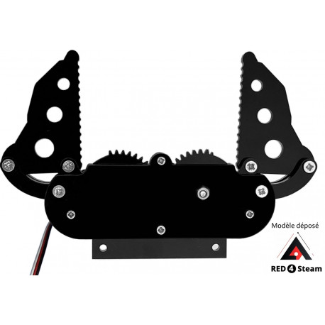 Vue de haut de la pince robotique à mâchoires parallèle