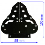 Pince robotique à mâchoires parallèles fermée