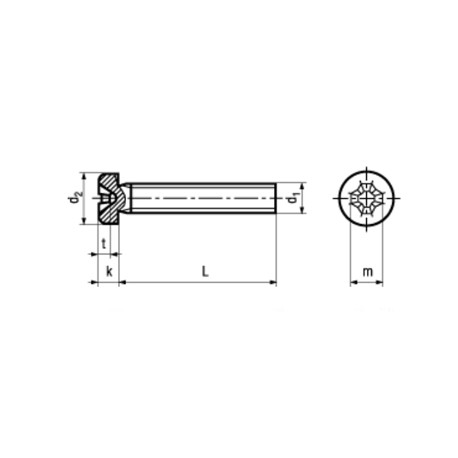 Dimensions Vis inox A2 tête cylindrique bombée M3 x 20 mm Dimensions Vis inox A2 tête cylindrique bombée M3 x 20 mm