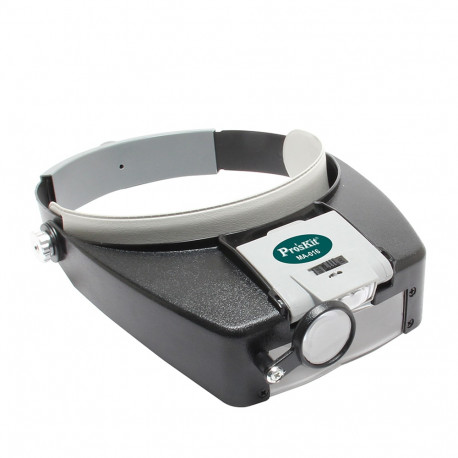 Loupe de tête éclairage Led à grossissement ajustable (x1.8 / x2.6 / 5.8)