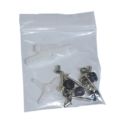 Palonniers et accessoires livrés avec le servomoteur SR-311