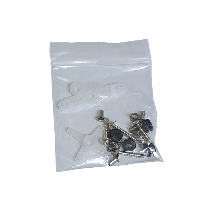 Palonniers et accessoires livrés avec le servomoteur SR-311