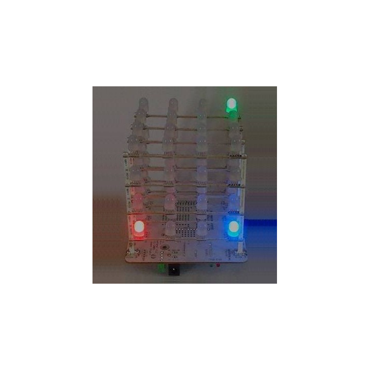 Kit Rainbow Cube - 4 x 4 x 4 (leds RGB)  - 1