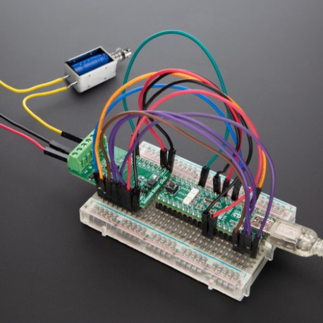 Exemple d'utilisation du module drivers solénoïdes Click Exemple d'utilisation du module drivers solénoïdes Click