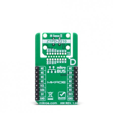 Vu de dessous du capteur de température IR Sense 6 click - MIKROE-6570
