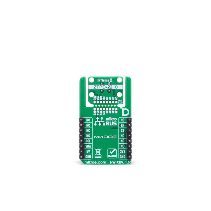 Vu de dessous du capteur de température IR Sense 6 click - MIKROE-6570