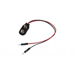 Adaptateur pile 9 V vers 2 broches mâles