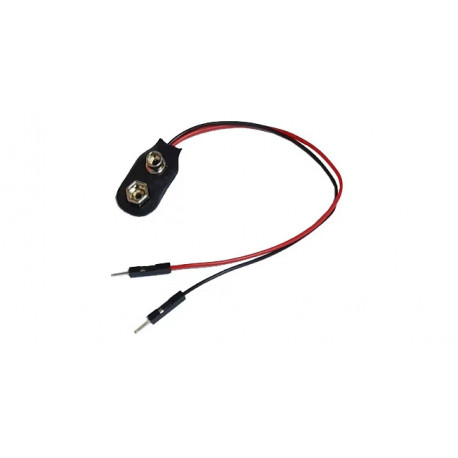 Adaptateur pile 9 V vers 2 broches mâles
