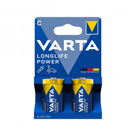 Blister de 2 piles alcalines 1,5V type C / LR14 Blister de 2 piles alcalines 1,5V type C / LR14