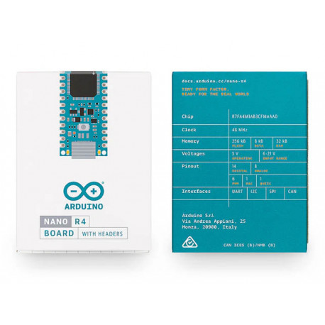 L'arduino Nano R4 original et sa boite de transport