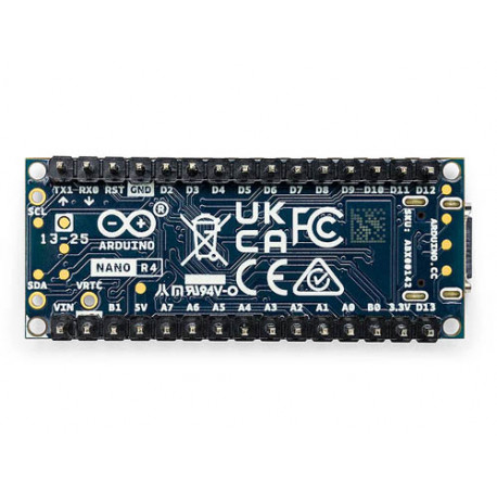 La carte Arduino Nano R4 vue de dessous