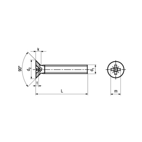 Dimensions vis Acier Zingué-bleu M3 x 35 mm Dimensions vis Acier Zingué-bleu M3 x 35 mm