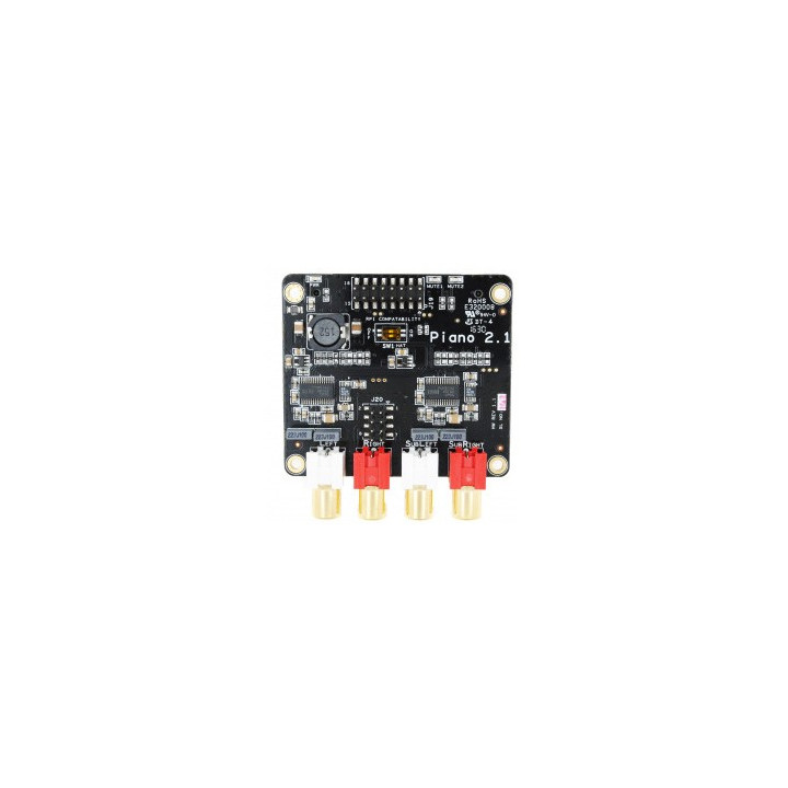 Platine "PIANO 2.1 DAC" option audio pour Raspberry Pi3 ou Sparky SDBC