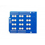 Vue de dessous de la platine shield capteur capacitif MRP121 Adafruit 2024 Vue de dessous de la platine shield capteur capacitif MRP121 Adafruit 2024