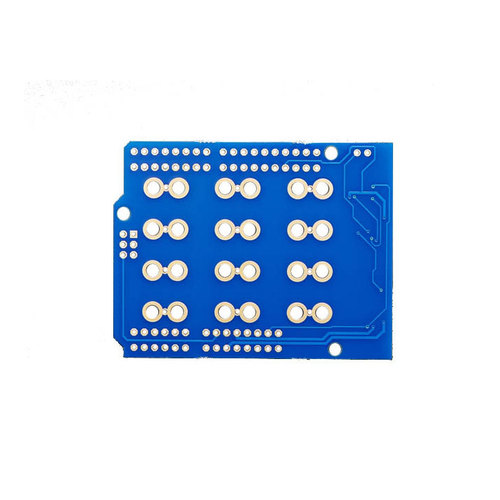 Vue de dessous de la platine shield capteur capacitif MRP121 Adafruit 2024