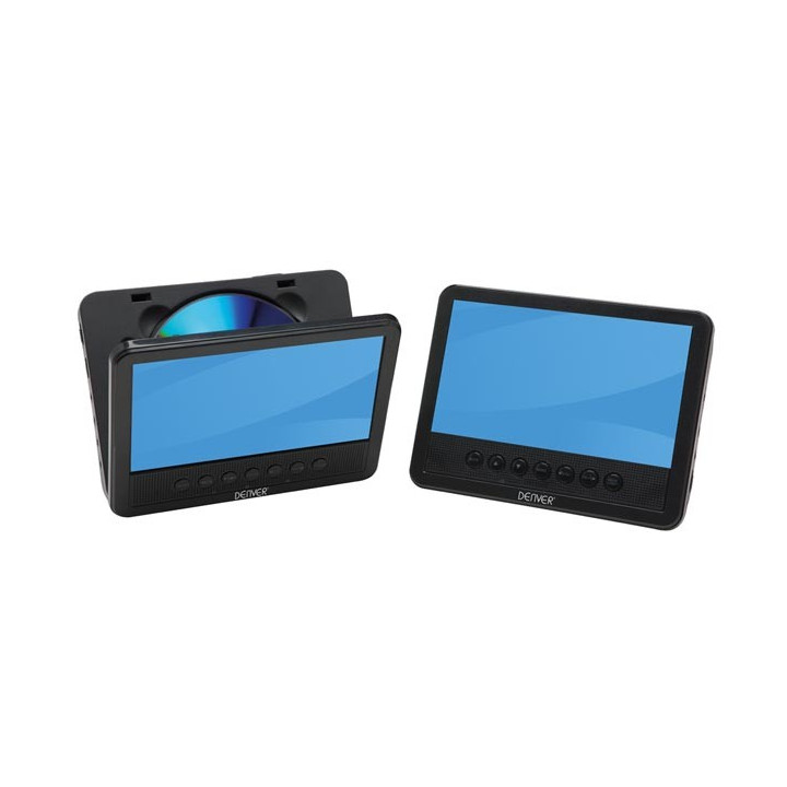 Lecteur DVD portable avec 2 écrans LCD 7"  - 1