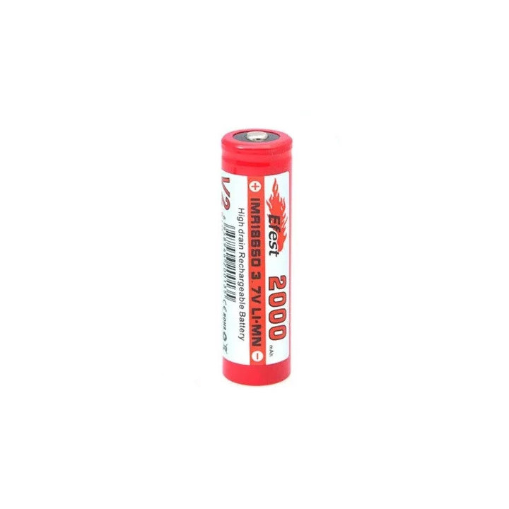 Accus Lithium-Manganèse 18650 3.7V 2Ah