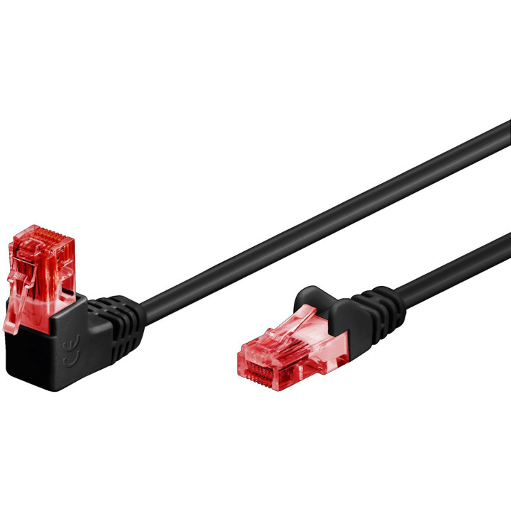 Câble RJ45 CAT 6 avec connecteur coudé (0,50 m)
