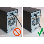 Câble Ethernet CAT6 avec connecteur RJ45 coudé (50 cm)