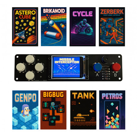 Kit Arcade Proto Board compatible Arduino avec jeux Kit Arcade Proto Board compatible Arduino avec jeux