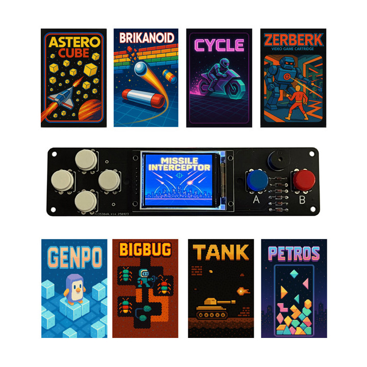 Kit Arcade Proto Board compatible Arduino avec jeux