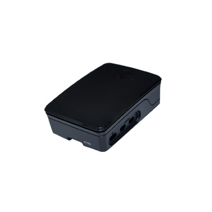 Vue de côté du boitier officiel Pi Case ventilé pour Raspberry Pi 5